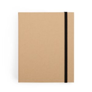 Bloco de Notas Personalizado Kraft com 5 Canetas 14,3×18,1cm