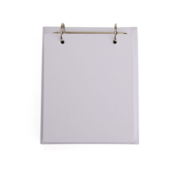 Bloco de Notas Personalizado de Mesa Capa Dura 14,8×18,5cm Branco