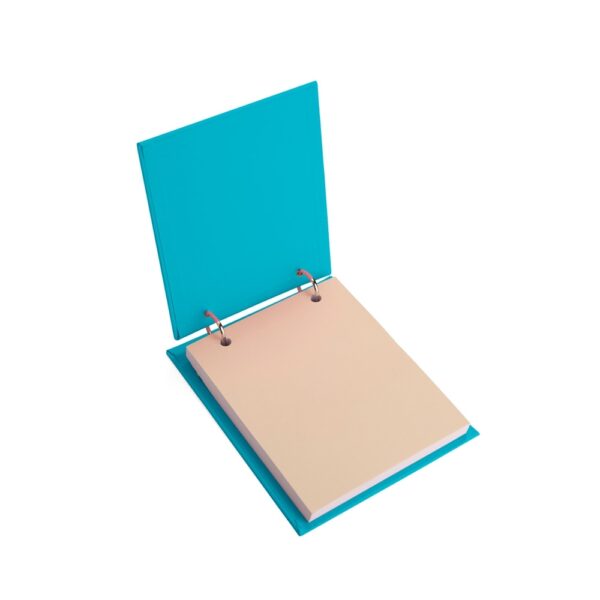 Bloco de Notas Personalizado de Mesa Capa Dura 14,8×18,5cm Detalhe