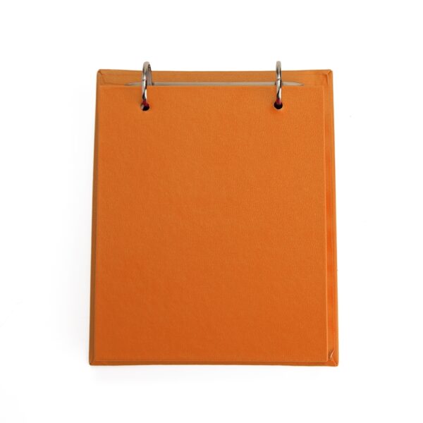 Bloco de Notas Personalizado de Mesa Capa Dura 14,8×18,5cm Laranja