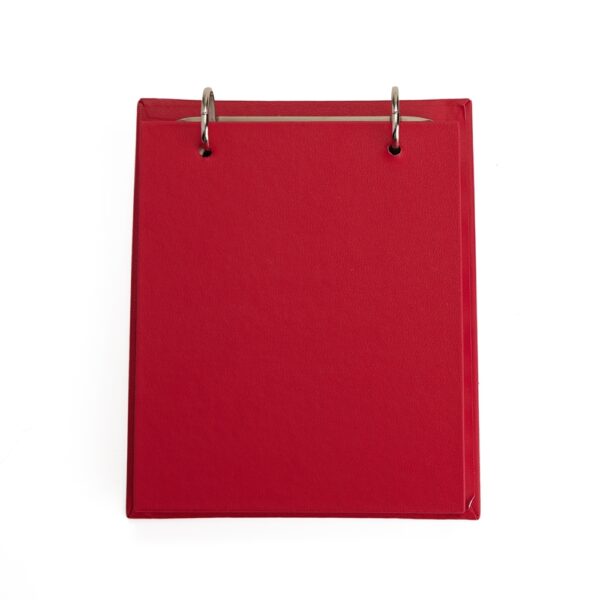 Bloco de Notas Personalizado de Mesa Capa Dura 14,8×18,5cm Vermelho