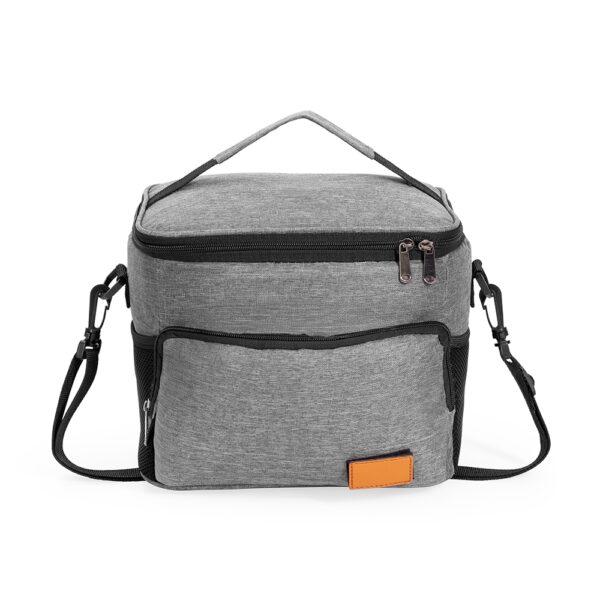 Bolsa Térmica Personalizada Nylon 11L (23x18x16cm) Cinza