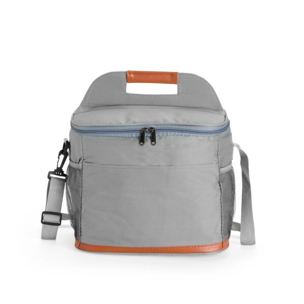 Bolsa Térmica Personalizada Nylon 11L Alça de Ombro Cinza