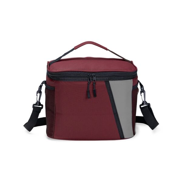 Bolsa Térmica Personalizada Nylon 12L Alça de Ombro Vermelho