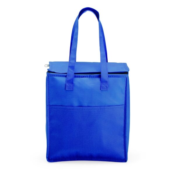 Bolsa Térmica Personalizada TNT 13L Bolso Frontal Azul
