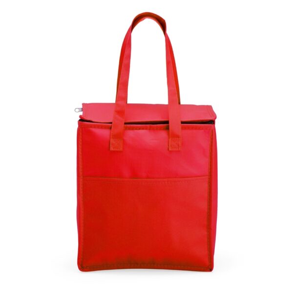 Bolsa Térmica Personalizada TNT 13L Bolso Frontal Vermelho