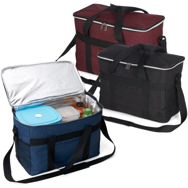 Detalhe bolsa térmica gravação silk personalizada