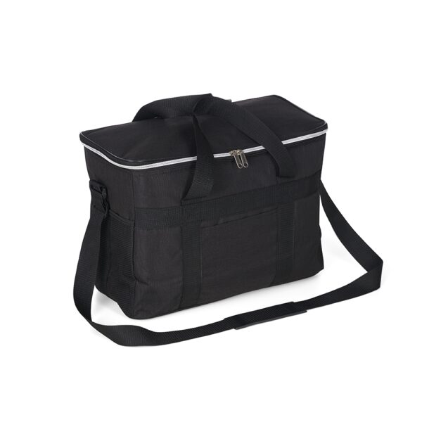 Bolsa térmica preta com logo empresa 31 litros