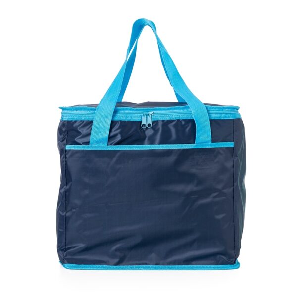 Bolsa térmica personalizada 40L azul com logo empresa