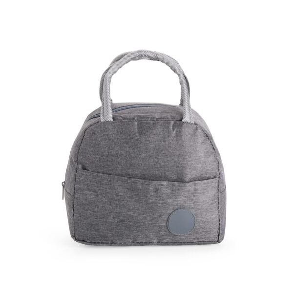Bolsa Térmica Personalizada Nylon 5L Bolso Frontal Cinza