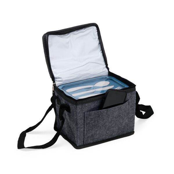 Bolsa Térmica Personalizada Feltro 6L Bolso Frontal Detalhe