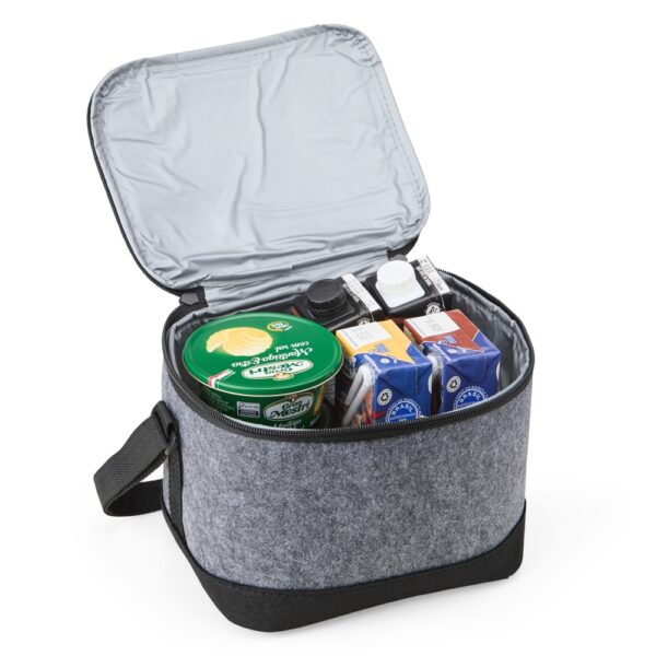 Bolsa Térmica Personalizada Feltro 6L Alça de Ombro Detalhe