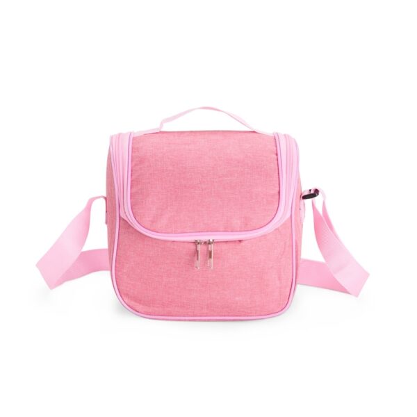 Bolsa Térmica Personalizada Oxford 6L Alça de Ombro Rosa