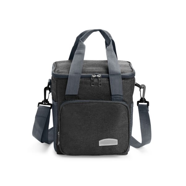 Bolsa Térmica Personalizada Nylon 7L Alça de Ombro Cinza