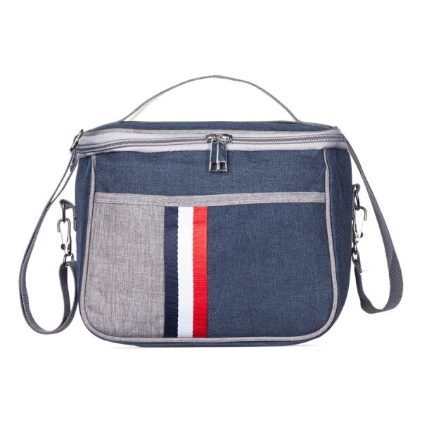 Bolsa Térmica Personalizada Nylon 7L Bolso Frontal Azul