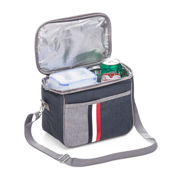 Bolsa Térmica Personalizada Nylon 7L Bolso Frontal Detalhe