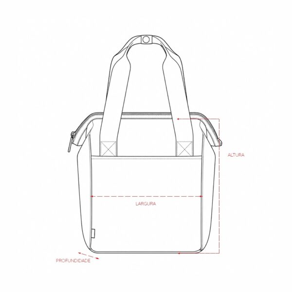 Bolsa Térmica Personalizada rPET 7L Bolso Frontal Detalhe