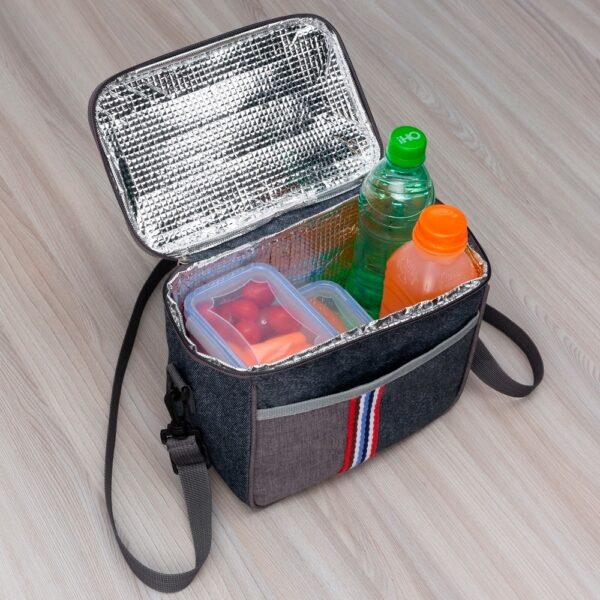Bolsa Térmica Personalizada Nylon 9L Alça de Ombro Detalhe