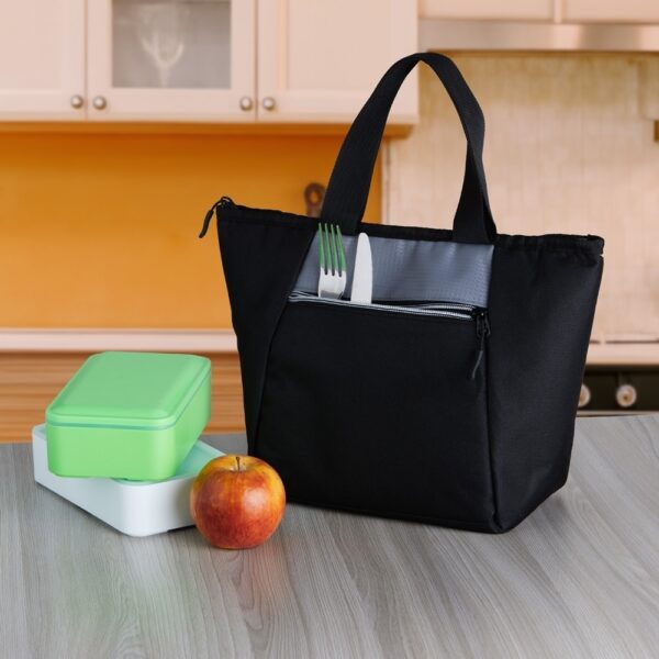 Bolsa Térmica Personalizada Poliéster 600D 9L Bolso Frontal Detalhe