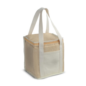 Bolsa Térmica Personalizada Algodão E Juta Sintética (21X19X15cm)