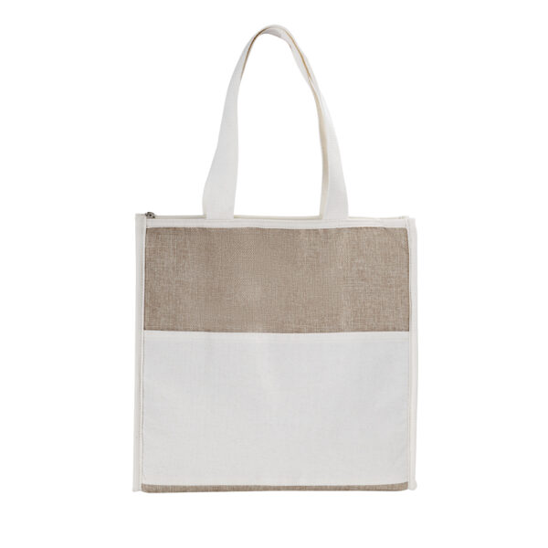 Bolsa Térmica Personalizada Algodão e Juta 18L Foto