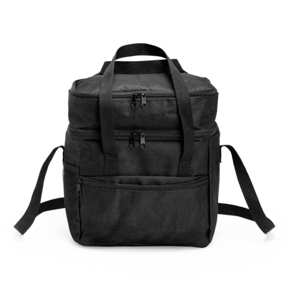 Bolsa Térmica Personalizada Poliéster 14L Dupla Preto