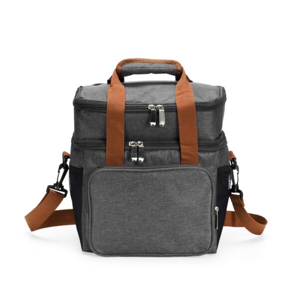 Bolsa Térmica Personalizada Poliéster 300D 15L Cinza