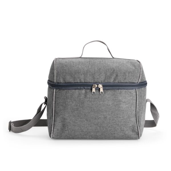 Bolsa Térmica Personalizada Poliéster 14L Alça de Ombro Cinza