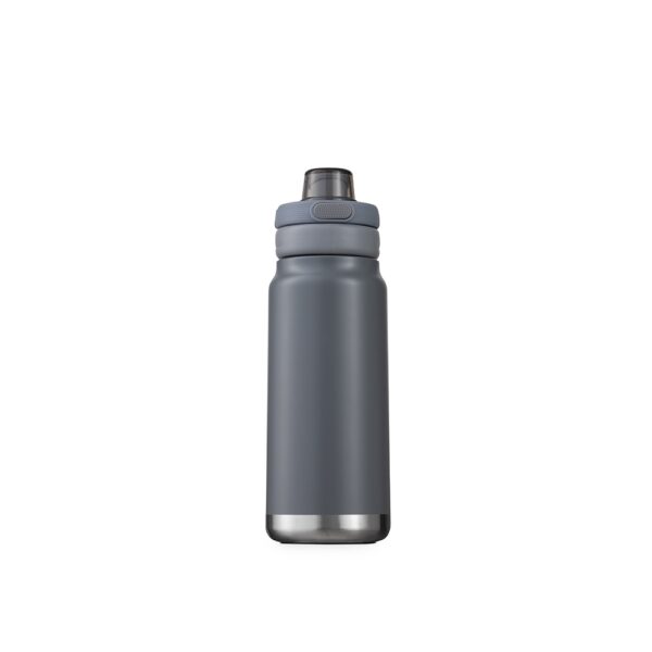 Garrafa térmica cinza personalizada com logo 750ml