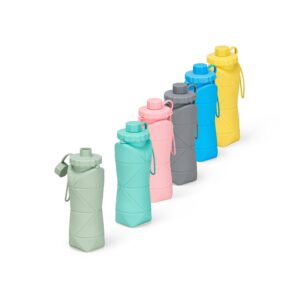 Garrafa Dobrável Personalizada Silicone 600ml - HUBZB-19170