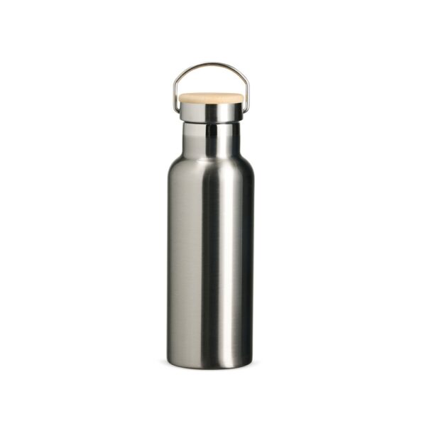 Kit garrafa térmica inox 500ml gravada com logomarca