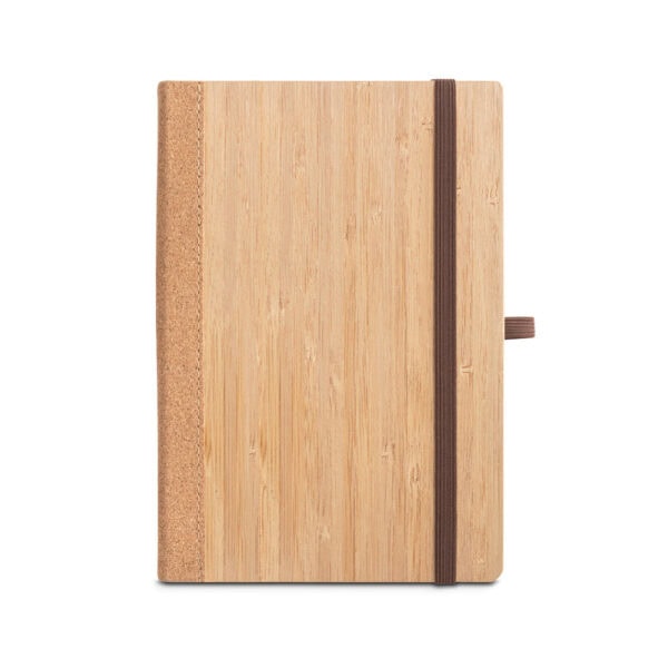 Caderno Ecológico Personalizado Bambu 21x14cm Ambientada