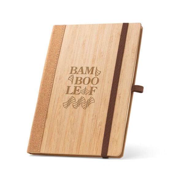 Caderno Ecológico Personalizado Bambu 21x14cm Gravação