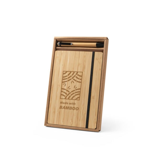 Caderno Ecológico Personalizado Bambu 25,5x16cm Gravação