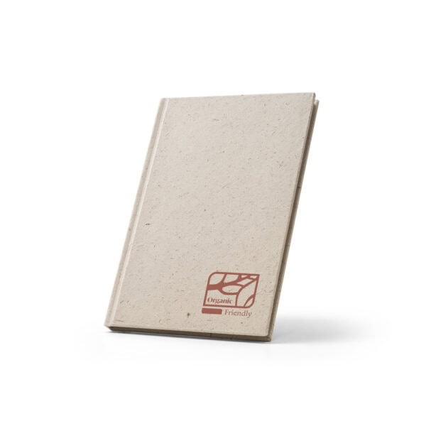 Caderno Ecológico Personalizado Esterco de Elefante Capa Dura 20,5x14,5cm Gravaç