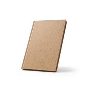Caderno Ecológico Personalizado Casca de Coco e Algodão Reciclado 20,5x14,5cm