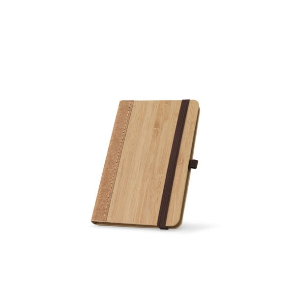 Caderno Ecológico Personalizado Bambu Reciclado 14,2x9cm