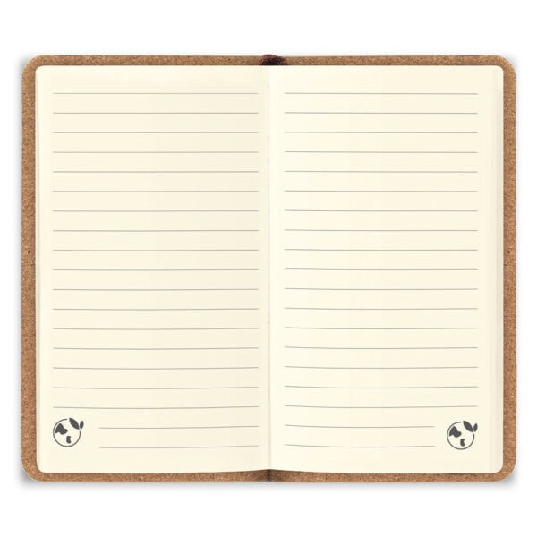 Caderno Ecológico Personalizado Bambu Reciclado 14,2x9cm Ambientada
