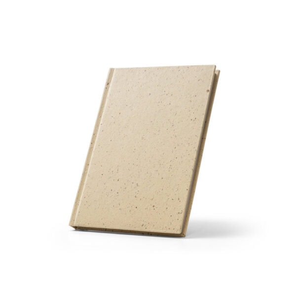 Caderno Ecológico Personalizado Cevada e Algodão Reciclado Capa Dura 20,5x14,5cm
