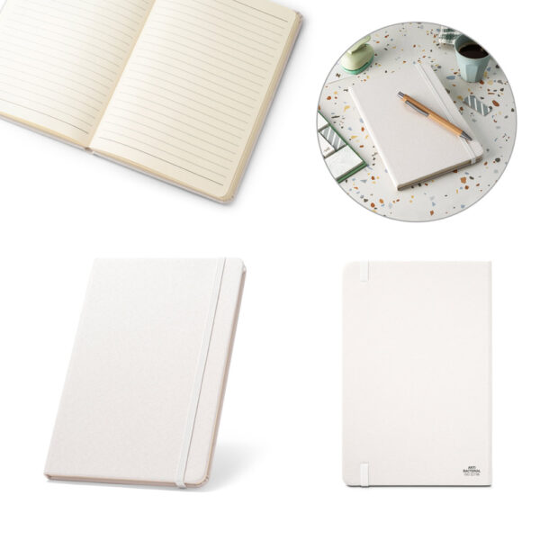 Caderno Ecológico Personalizado rPET Antibacteriano Capa Dura 21x14cm Kit