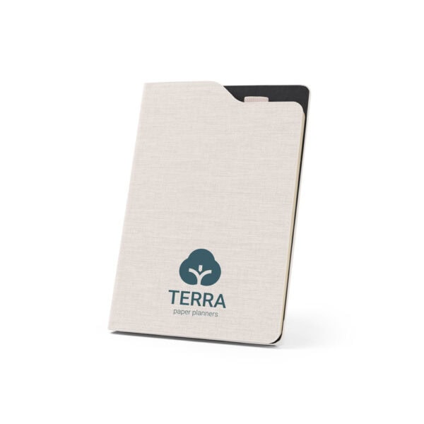 Caderno Ecológico Personalizado rPET Porta Caneta Capa Dura 21,2x14,8cm Gravação