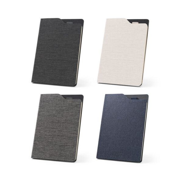 Caderno Ecológico Personalizado rPET Porta Caneta Capa Dura 21,2x14,8cm Kit