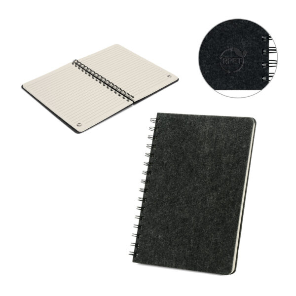 Caderno Ecológico Personalizado rPET 21,9x15,5cm Kit