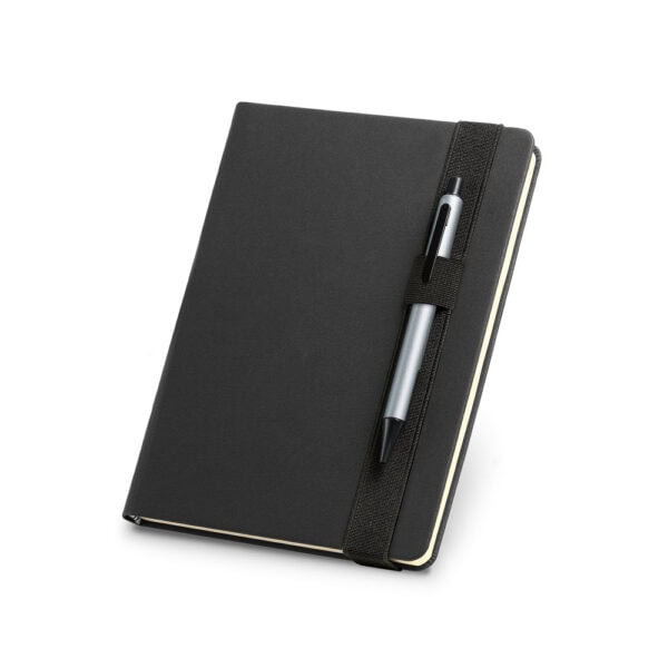 Caderno Personalizado Couro Sintético Capa Dura 21x14,5cm