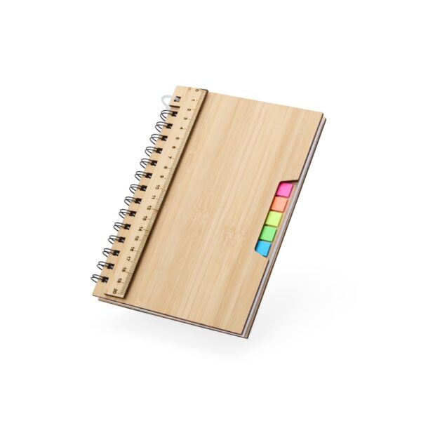 Caderno Ecológico Personalizado Bambu A5 20,9x14,8cm Detalhe