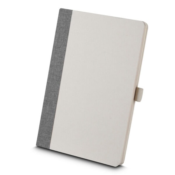 Caderno Ecológico Personalizado Fibra de Cana e rPET Porta Caneta A5 21x14cm Cin