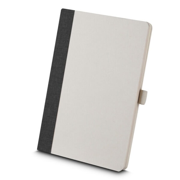 Caderno Ecológico Personalizado Fibra de Cana e rPET Porta Caneta A5 21x14cm Pre