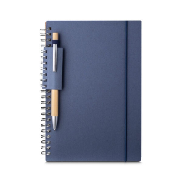 Caderno Ecológico Personalizado Papel Reciclado Porta Caneta A5 21x15cm Foto