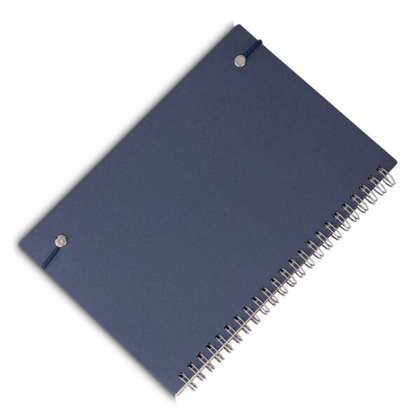 Caderno Ecológico Personalizado Papel Reciclado Porta Caneta A5 21x15cm Foto