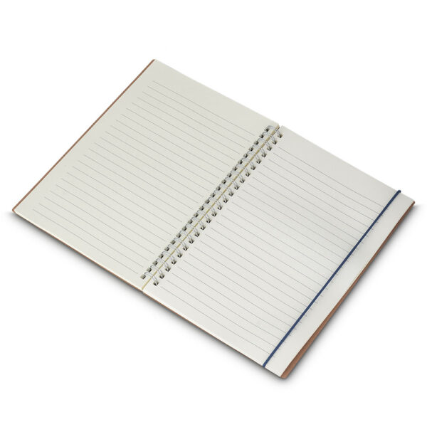 Caderno Ecológico Personalizado Papel Reciclado Porta Caneta A5 21x15cm Foto